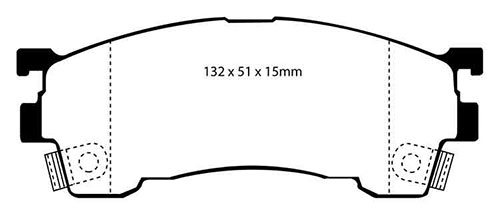 EBC Yellow Stuff Brake Pads - Front for Mazda MX-6