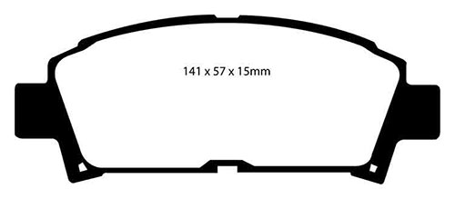 EBC Yellow Stuff Brake Pads - Front for Toyota Avensis