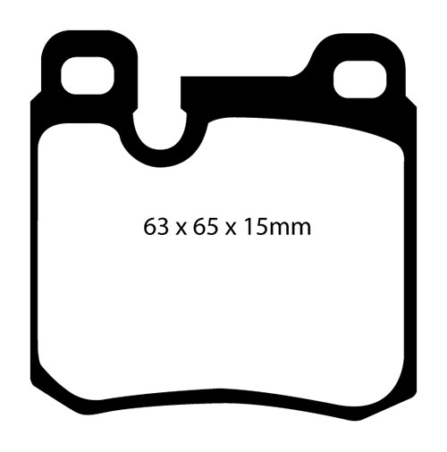 EBC Yellow Stuff Brake Pads - Rear for Porsche 911 (964)