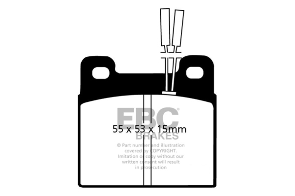 EBC Ultimax Brake Pads - Rear for Alfa Romeo 75