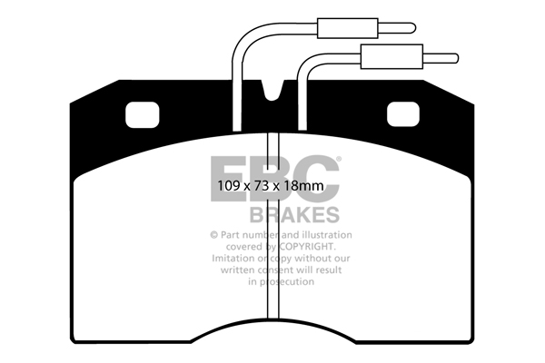 EBC Ultimax Brake Pads - Front for Renault Master