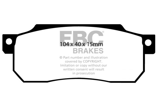 EBC Ultimax Brake Pads - Front for Honda Jazz