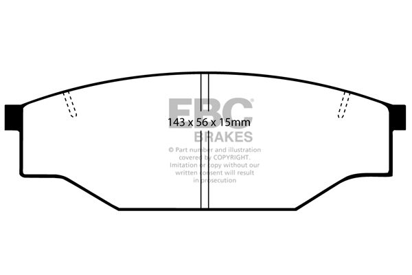 EBC Ultimax Brake Pads - Front for Toyota Hilux