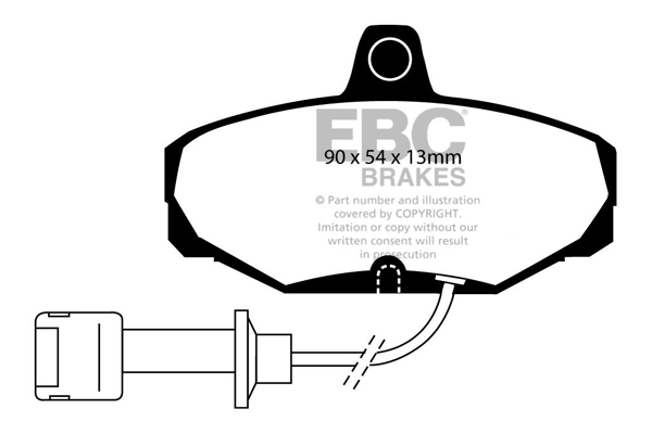 EBC Ultimax Brake Pads - Rear for Ford Granada
