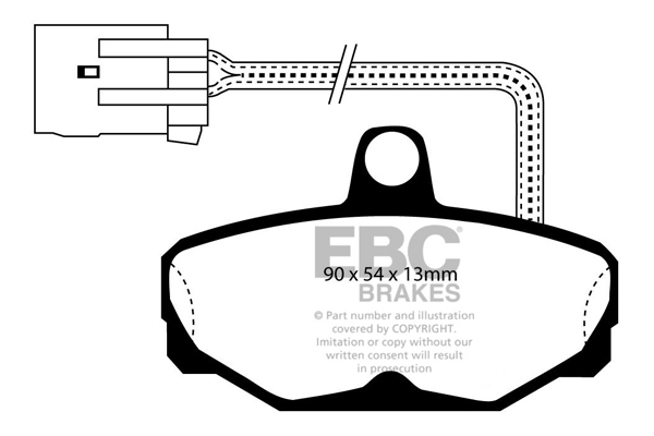 EBC Ultimax Brake Pads - Rear for Ford Granada