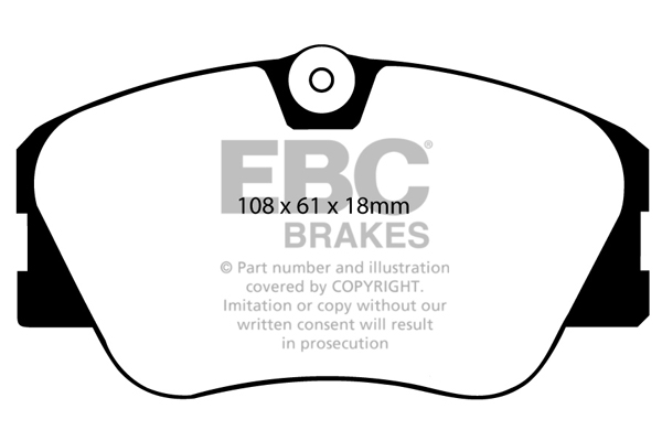 EBC Ultimax Brake Pads - Front for Mercedes E-Class