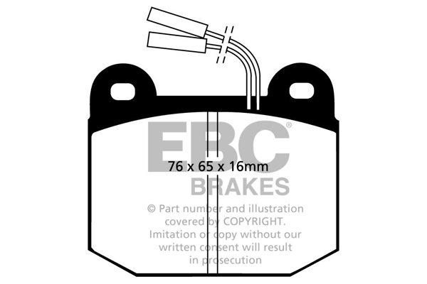 EBC Ultimax Brake Pads - Front for Alfa Romeo SZ/RZ