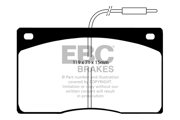 EBC Ultimax Brake Pads - Front for Renault Master