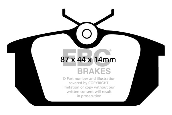 EBC Ultimax Brake Pads - Rear for Fiat Barchetta