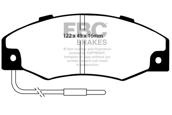 EBC Ultimax Brake Pads - Front for Renault 21
