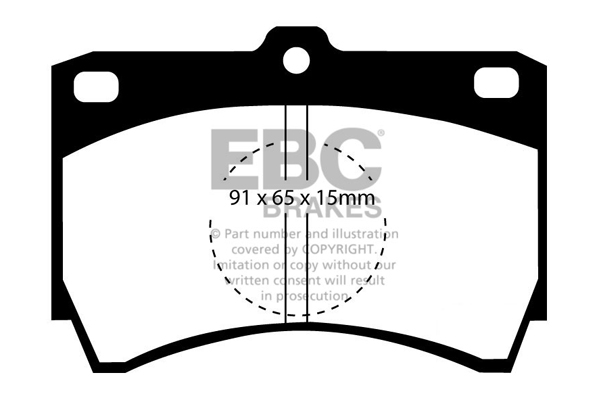EBC Ultimax Brake Pads - Front for Mazda 323