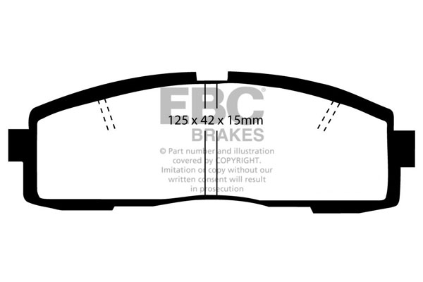 EBC Ultimax Brake Pads - Rear for Toyota Supra