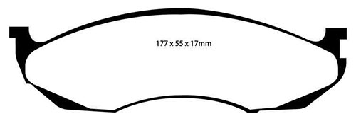 EBC Green Stuff Brake Pads - Front for Jeep Cherokee