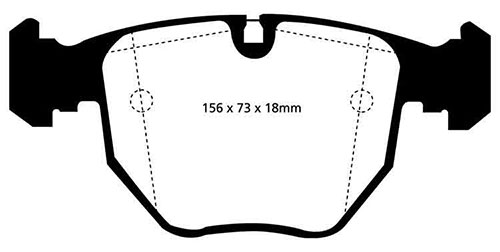 EBC Green Stuff Brake Pads - Front for BMW X5 (E53)