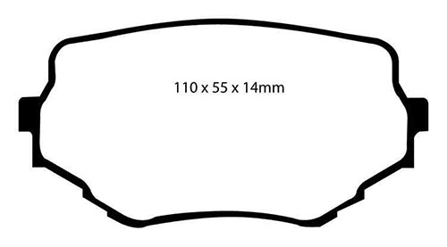EBC Green Stuff Brake Pads - Front for Suzuki Vitara