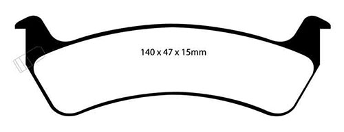 EBC Green Stuff Brake Pads - Rear for Jeep Grand Cherokee