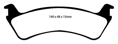EBC Green Stuff Brake Pads - Rear for Jeep Grand Cherokee