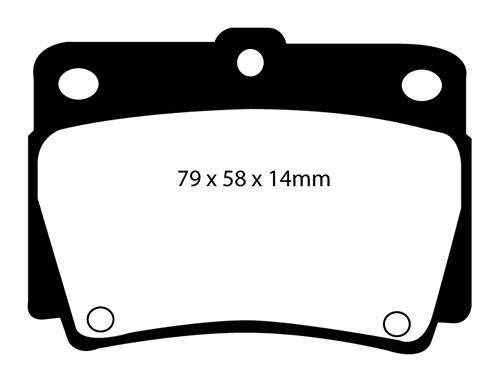 EBC Green Stuff Brake Pads - Rear for Mitsubishi Shogun
