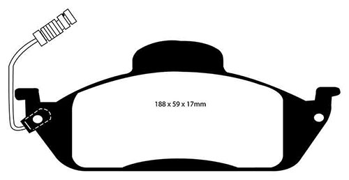 EBC Green Stuff Brake Pads - Front for Mercedes M-Class