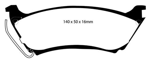 EBC Green Stuff Brake Pads - Rear for Mercedes M-Class
