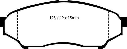 EBC Green Stuff Brake Pads - Front for Mitsubishi Shogun Pinin