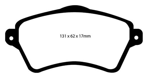 EBC Green Stuff Brake Pads - Front for Land Rover Freelander