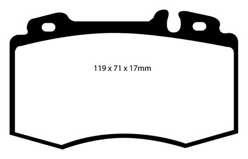 EBC Green Stuff Brake Pads - Front for Mercedes M-Class