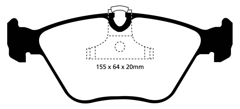 EBC Green Stuff Brake Pads - Front for BMW X3 (E83)
