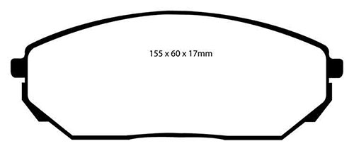 EBC Green Stuff Brake Pads - Front for Kia Sorento