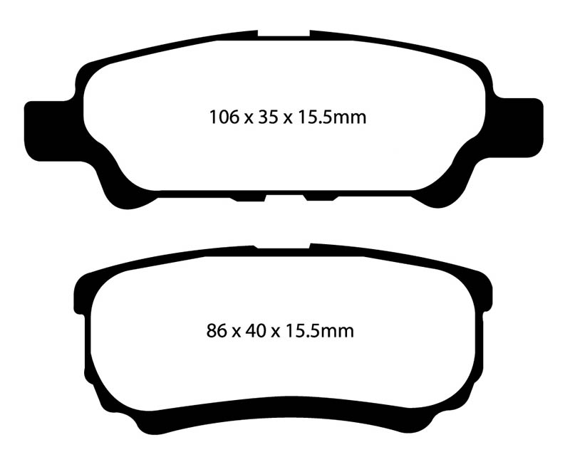 EBC Green Stuff Brake Pads - Rear for Jeep Patriot