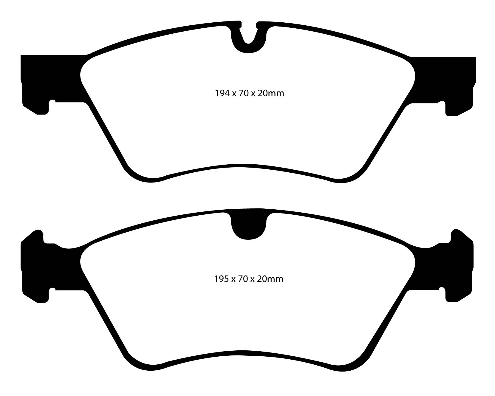 EBC Green Stuff Brake Pads - Front for Mercedes M-Class