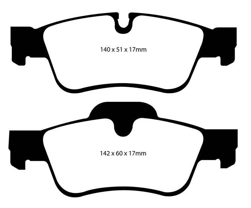 EBC Green Stuff Brake Pads - Rear for Mercedes M-Class