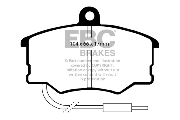 EBC Ultimax Brake Pads - Front for Fiat Croma