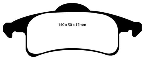 EBC Green Stuff Brake Pads - Rear for Jeep Grand Cherokee