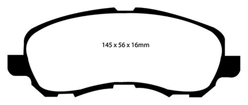 EBC Green Stuff Brake Pads - Front for Jeep Compass