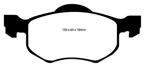EBC Green Stuff Brake Pads - Front for Ford Maverick