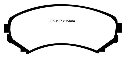 EBC Green Stuff Brake Pads - Front for Mitsubishi Shogun