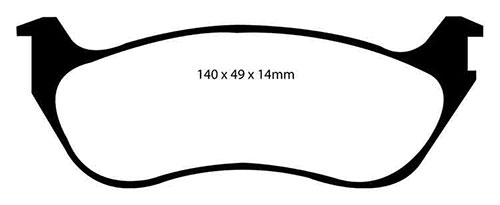 EBC Green Stuff Brake Pads - Rear for Ford Explorer