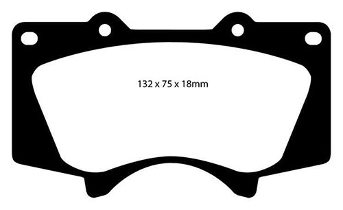 EBC Green Stuff Brake Pads - Front for Mitsubishi Shogun