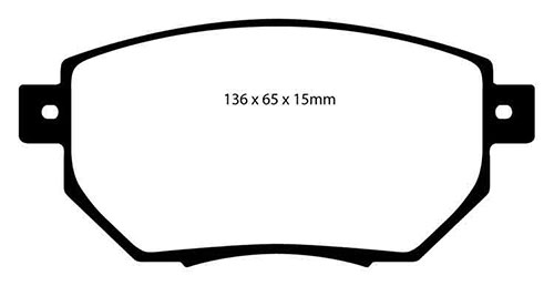 EBC Green Stuff Brake Pads - Front for Nissan Murano