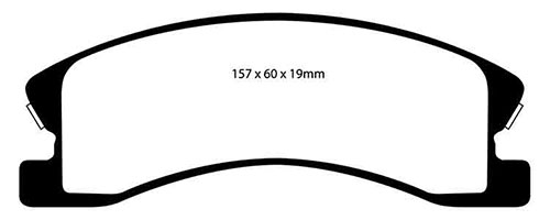 EBC Green Stuff Brake Pads - Front for Jeep Grand Cherokee