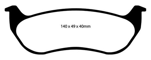 EBC Green Stuff Brake Pads - Rear for Jeep Cherokee