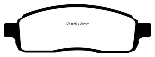 EBC Green Stuff Brake Pads - Front for Ford F150/F250/F350