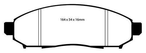 EBC Green Stuff Brake Pads - Front for Nissan Pathfinder