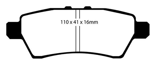 EBC Green Stuff Brake Pads - Rear for Nissan Pathfinder