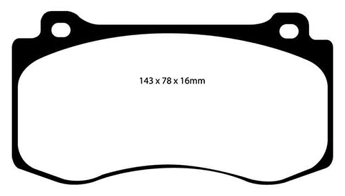 EBC Green Stuff Brake Pads - Front for Jeep Grand Cherokee
