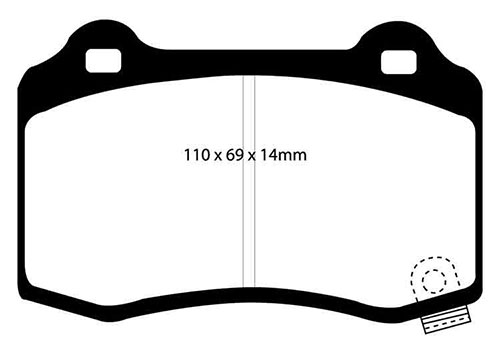 EBC Green Stuff Brake Pads - Rear for Jeep Grand Cherokee