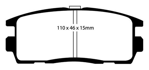 EBC Green Stuff Brake Pads - Rear for Chevrolet Captiva