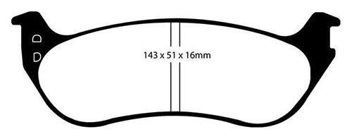 EBC Green Stuff Brake Pads - Rear for Ford Explorer