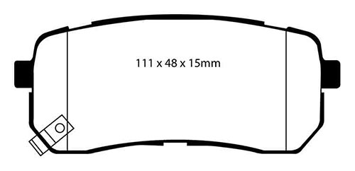 EBC Green Stuff Brake Pads - Rear for Hyundai ix55